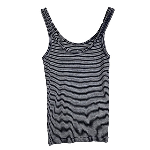 Banana Republic Striped Blue Tank Top - Picture 1 of 4